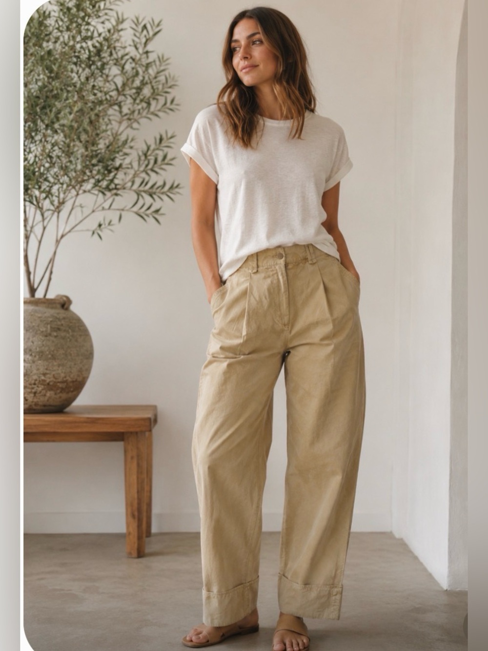 New Anthropologie Chino Pants ~ Khaki